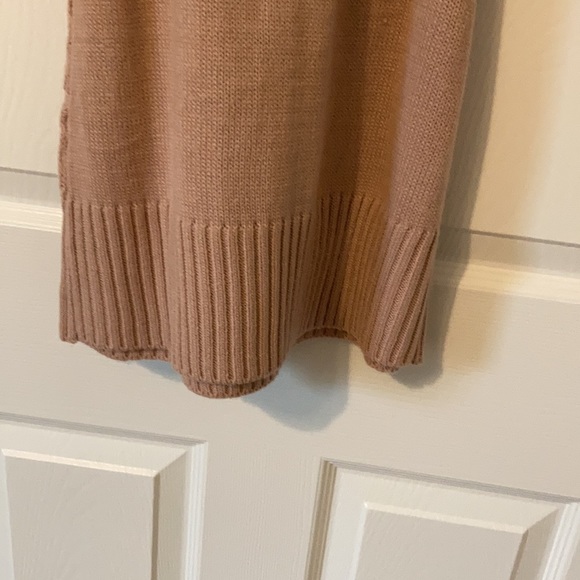 Pale Mauve/Soft Pink Cowl Neck Sweater Dress - Picture 7 of 9